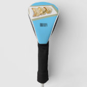Cartoon van Jiaozi/Chinese dumplings Golfheadcover (Voorkant)