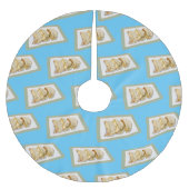 Cartoon van Jiaozi/Chinese dumplings Kerstboom Rok (Voorkant)