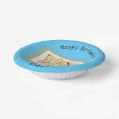 Cartoon van Jiaozi/Chinese dumplings Papieren Kommen (Gebogen)