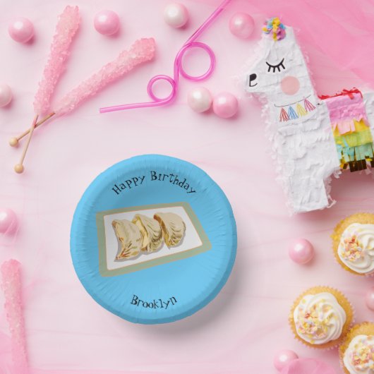 Cartoon van Jiaozi/Chinese dumplings Papieren Kommen (Feest)