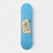 Cartoon van Jiaozi/Chinese dumplings Persoonlijk Skateboard (Voorkant)