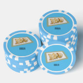 Cartoon van Jiaozi/Chinese dumplings Poker Chips (Opstapeling)