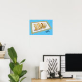 Cartoon van Jiaozi/Chinese dumplings Poster (Thuiskantoor)