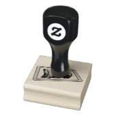 Cartoon van Jiaozi/Chinese dumplings Rubberstempel (Stempel)