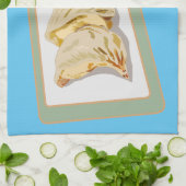 Cartoon van Jiaozi/Chinese dumplings Theedoek (Gevouwen)