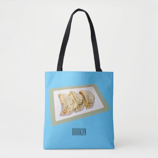 Cartoon van Jiaozi/Chinese dumplings Tote Bag (Voorkant)