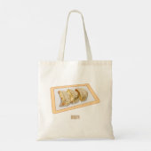 Cartoon van Jiaozi/Chinese dumplings Tote Bag (Achterkant)