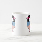 Cartoon van jutegolf koffiemok (Center)