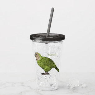 Cartoon van Kakapo Acryl Drinkbeker