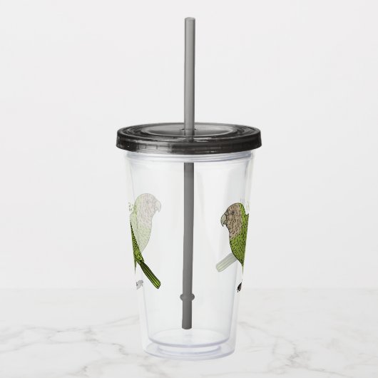 Cartoon van Kakapo Acryl Drinkbeker (Rechts)