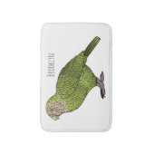 Cartoon van Kakapo Badmat (Voorkant Verticaal)