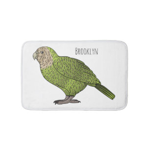 Cartoon van Kakapo Badmat