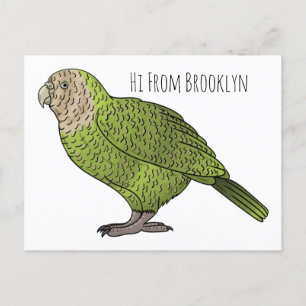 Cartoon van Kakapo Briefkaart