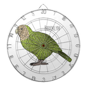 Cartoon van Kakapo Dartbord