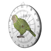 Cartoon van Kakapo Dartbord (Voorkant Rechts)