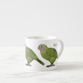 Cartoon van Kakapo Espresso Kop (Voorkant rechts)