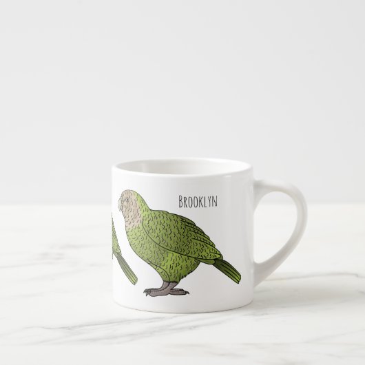 Cartoon van Kakapo Espresso Kop (Rechts)
