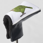 Cartoon van Kakapo Golfheadcover (3/4 voorkant)