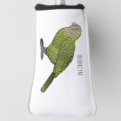 Cartoon van Kakapo Golfheadcover (Draai 90)