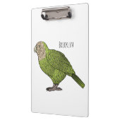 Cartoon van Kakapo Klembord (Links)