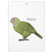 Cartoon van Kakapo Klembord (Achterkant)