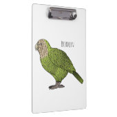 Cartoon van Kakapo Klembord (Rechts)