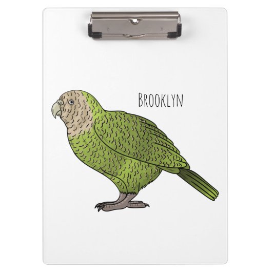 Cartoon van Kakapo Klembord (Voorkant)