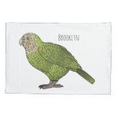Cartoon van Kakapo Kussensloop (Achterkant)