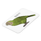 Cartoon van Kakapo Magneet (Linkerzijde)