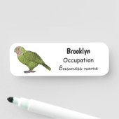 Cartoon van Kakapo Naamplaatje (In situ)