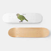 Cartoon van Kakapo Persoonlijk Skateboard (Horizontaal)