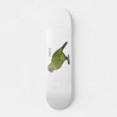 Cartoon van Kakapo Persoonlijk Skateboard (Voorkant)