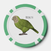 Cartoon van Kakapo Poker Chips (Achterkant)