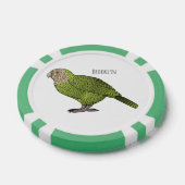 Cartoon van Kakapo Poker Chips (Enkel)