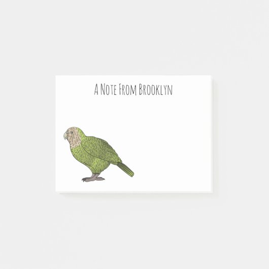 Cartoon van Kakapo Post-it® Notes (Voorkant)