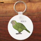 Cartoon van Kakapo Sleutelhanger (Voorkant)