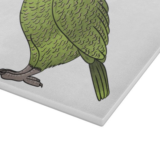 Cartoon van Kakapo Snijplank (Hoek)