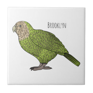 Cartoon van Kakapo Tegeltje