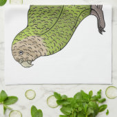 Cartoon van Kakapo Theedoek (Gevouwen)