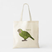Cartoon van Kakapo Tote Bag (Achterkant)