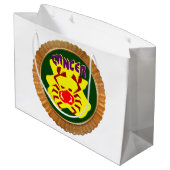 Cartoon van kanker Zodiac Astrology design Horosco Large Cadeautasje (Achterkant Gekanteld)