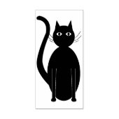 cartoon van kat - silhouette - kunstzegel rubberstempel (Afrduk)
