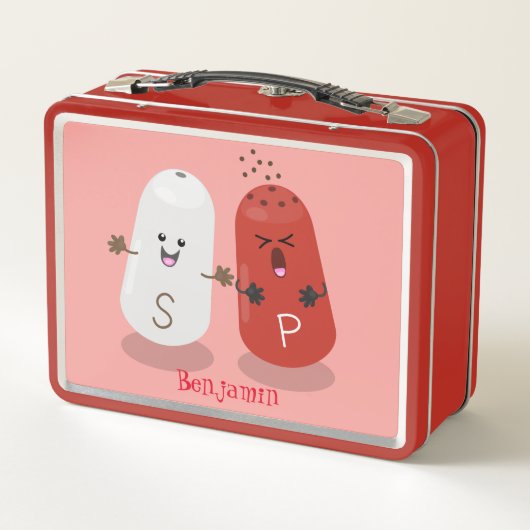 Cartoon van kawaï-luiers en paprika's (Achterkant)