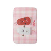 Cartoon van kawaï-luiers en paprika's badmat (Voorkant Verticaal)