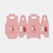 Cartoon van kawaï-luiers en paprika's bedankdoosjes (Uitgevouwen)