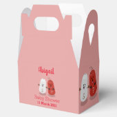 Cartoon van kawaï-luiers en paprika's bedankdoosjes (Geopend)