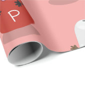 Cartoon van kawaï-luiers en paprika's cadeaupapier (Rol Hoek)