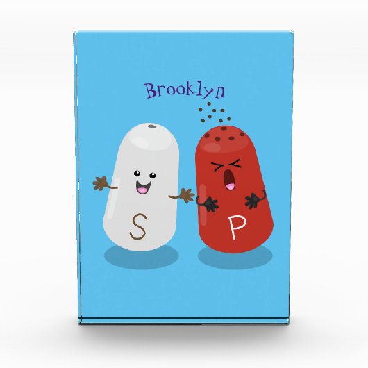 Cartoon van kawaï-luiers en paprika's fotoblokken (Voorkant)