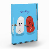 Cartoon van kawaï-luiers en paprika's fotoblokken (Links)