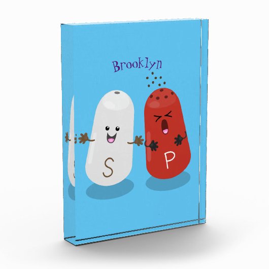 Cartoon van kawaï-luiers en paprika's fotoblokken (Links)